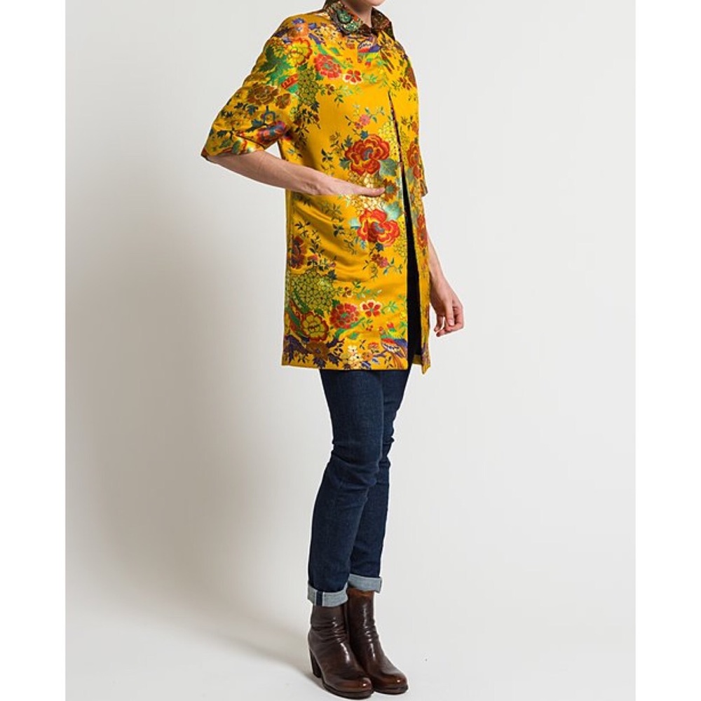 ETRO CHINOISERIE Floral Jacquard Jacket 42 8 NEW - Picture 3 of 8